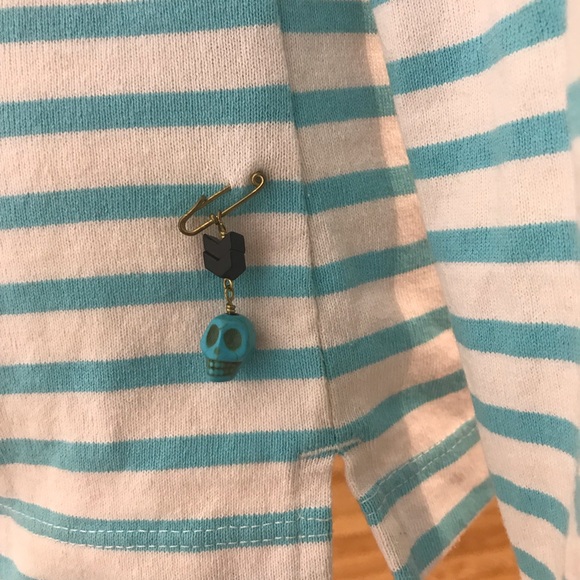 Maison Scotch Striped Shirt With Zippered Arms - Picture 7 of 8